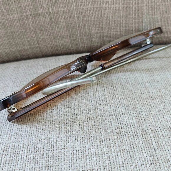 Vintage Romco Women Eyeglasses Frame Brown Z 87 Eye Wear 4 1/2 6 1/2 - Picture 6 of 12